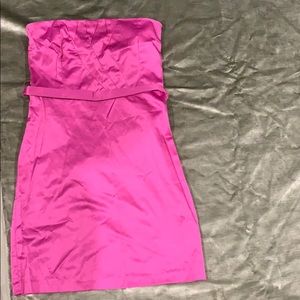 Argenta hot lilac strapless dress